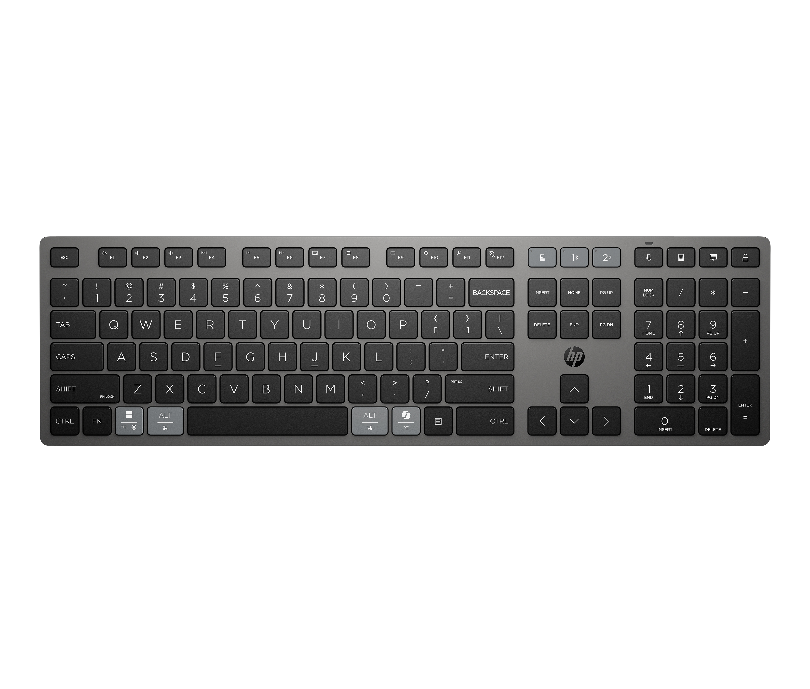 HP 725 Multi-Device Rechargeable Wireless Keyboard Tastatur kabellos(DE)