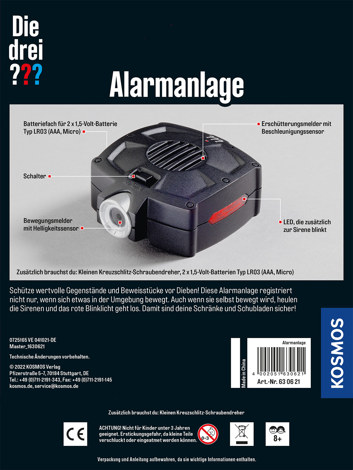 Die drei ??? Alarmanlage 2022, Detektiv-Sets