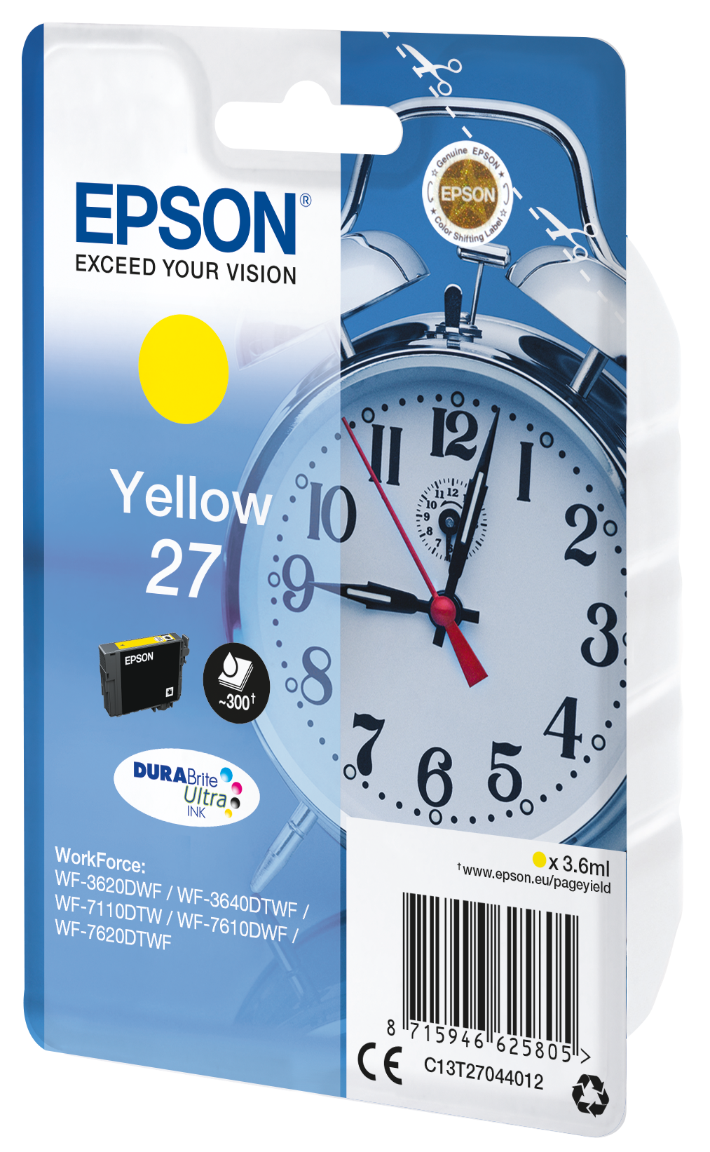 EPSON 27 / T2704 (Wecker) gelb Druckerpatrone