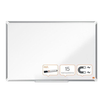 nobo Whiteboard Premium Plus 90,0 x 60,0 cm weiß, silber lackierter Stahl