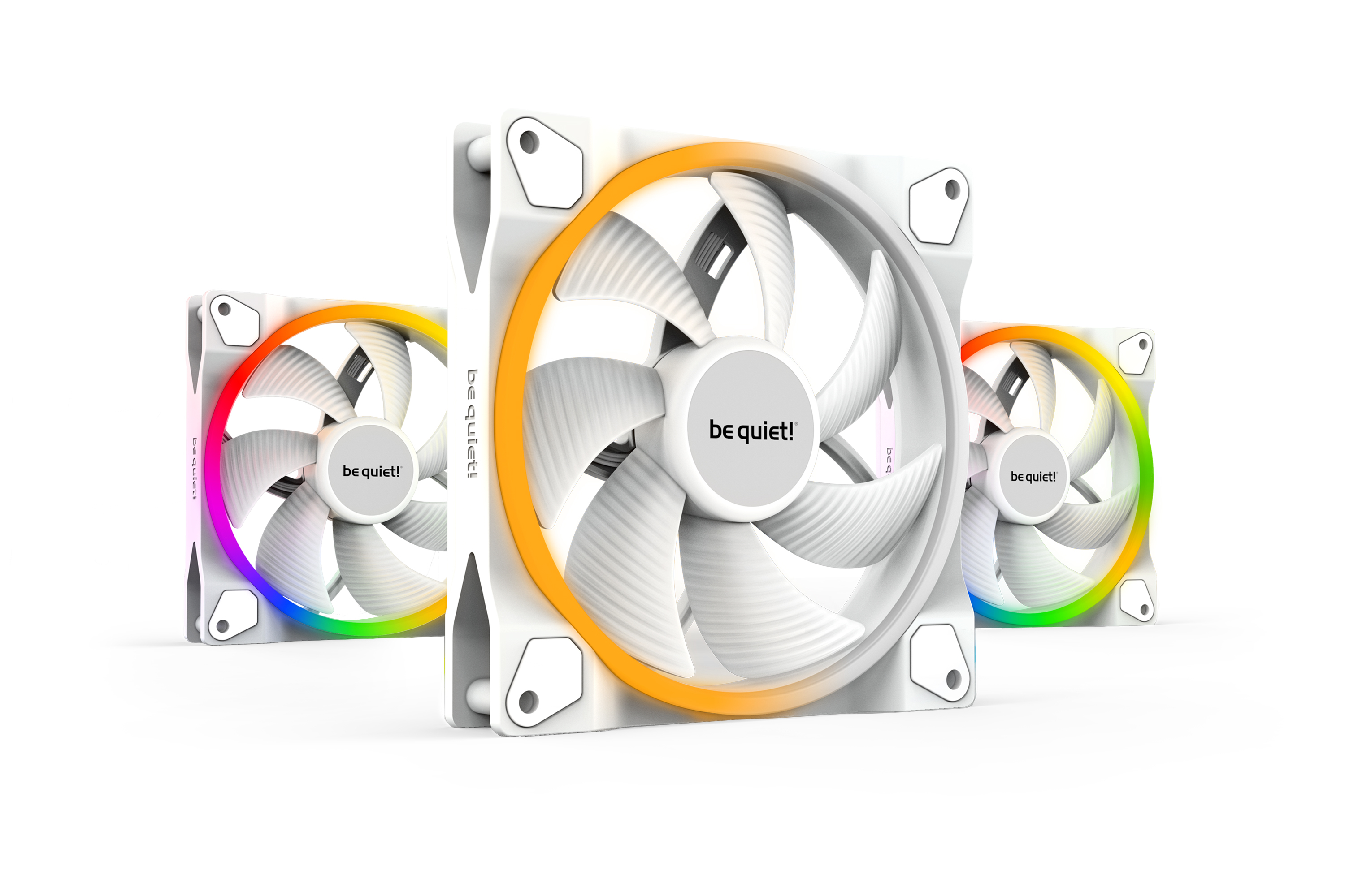 be quiet LUefter 14014025 Light Wings White PWM 3x
