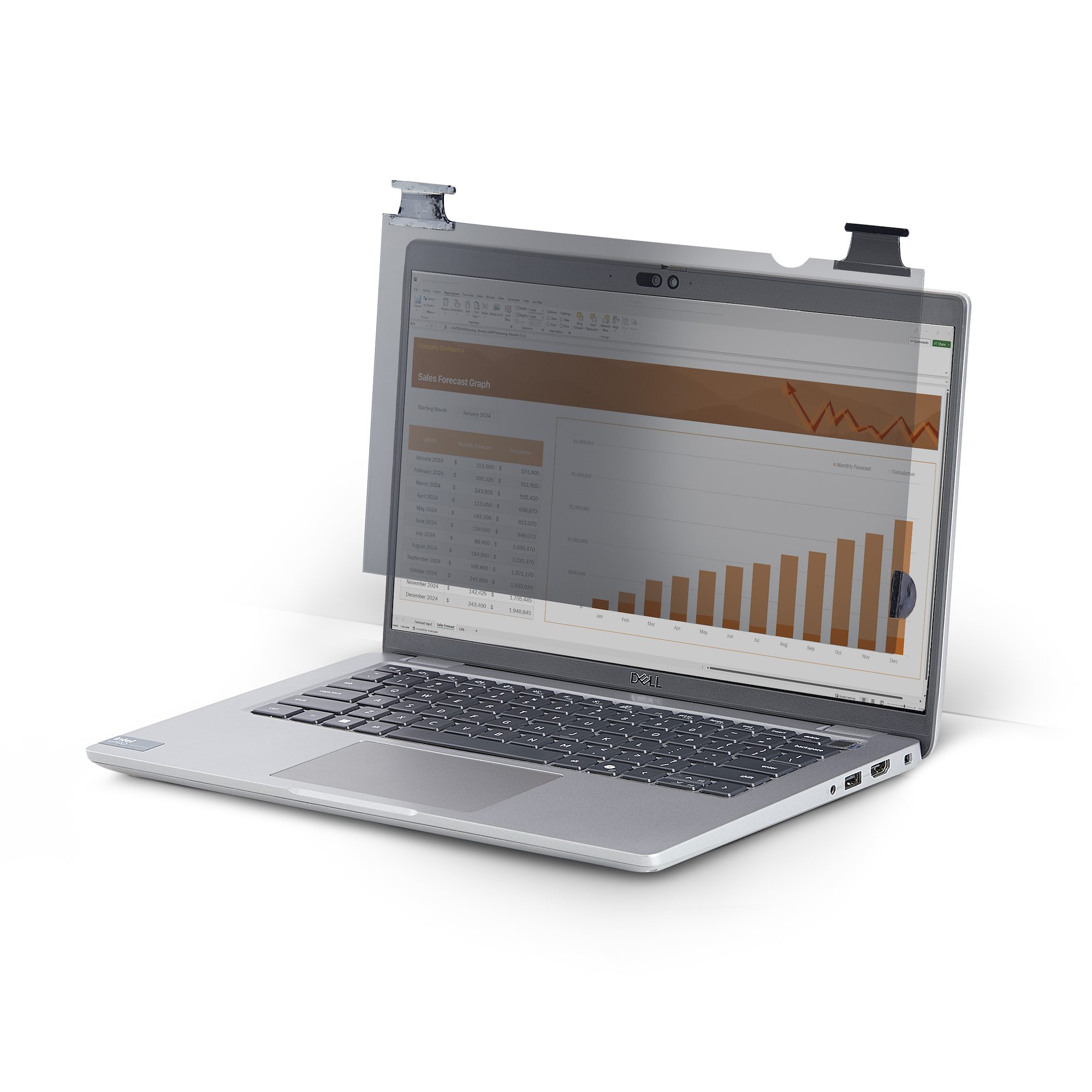 StarTech.com 13,3 Zoll Laptop Blickschutzfilter Touch-kompatibel umklappbar Anti-Glare