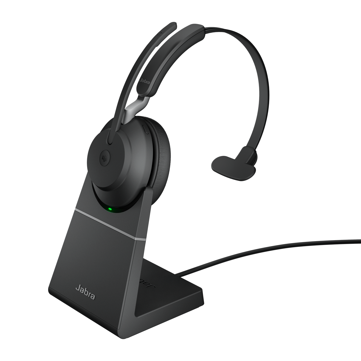 Jabra Headset Evolve2 65 MS Mono, inkl. Link 380a & Ladesta.