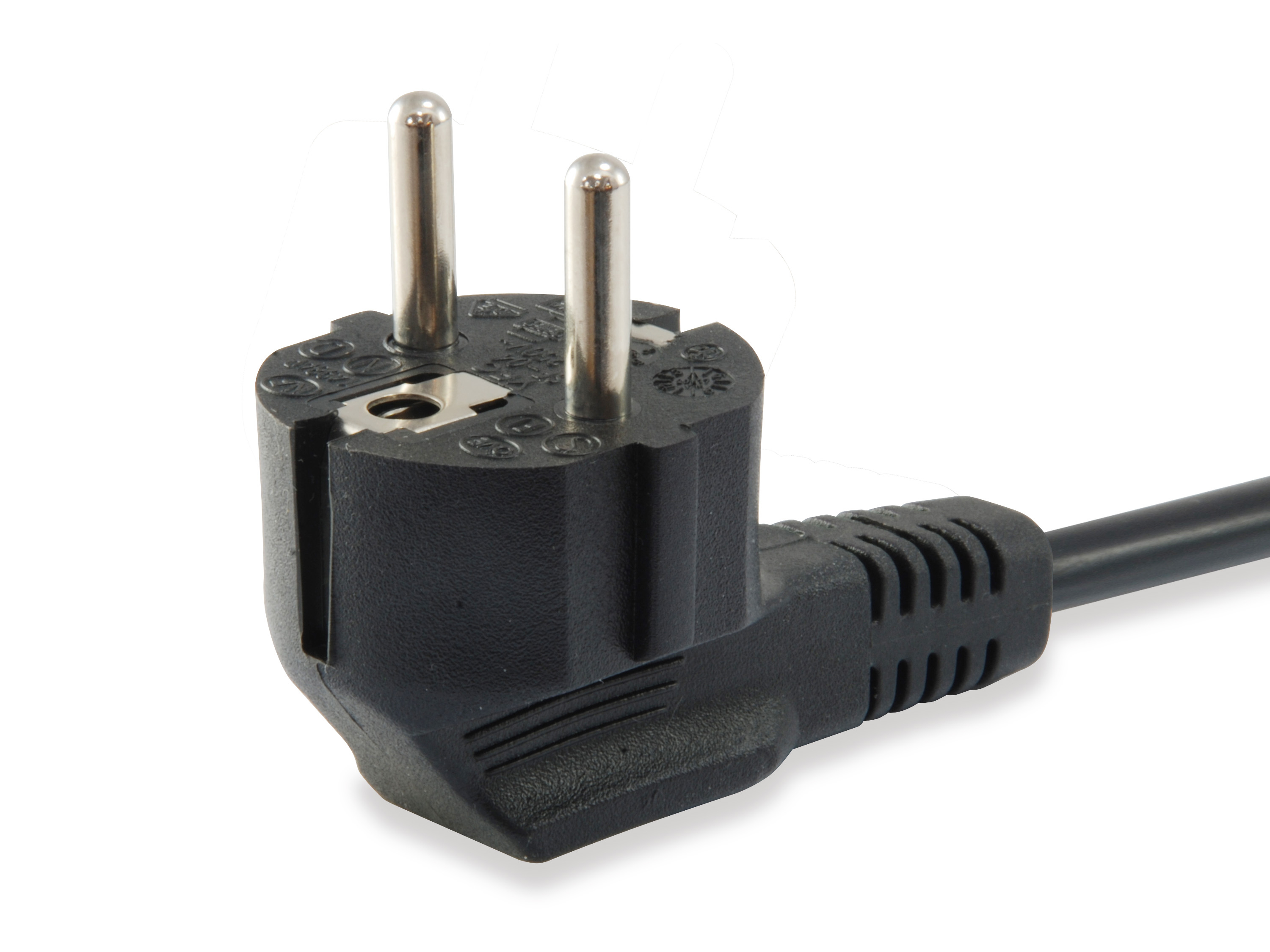 Equip Stromkabel CEE 7/7 90°->C13 St/Bu schwarz 1.80m PVC Polybeutel
