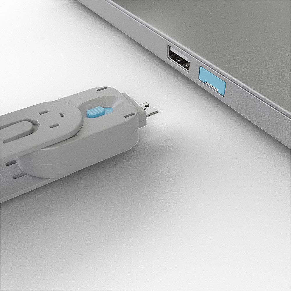LINDY Schlüssel für USB Typ A Port Schloss blau