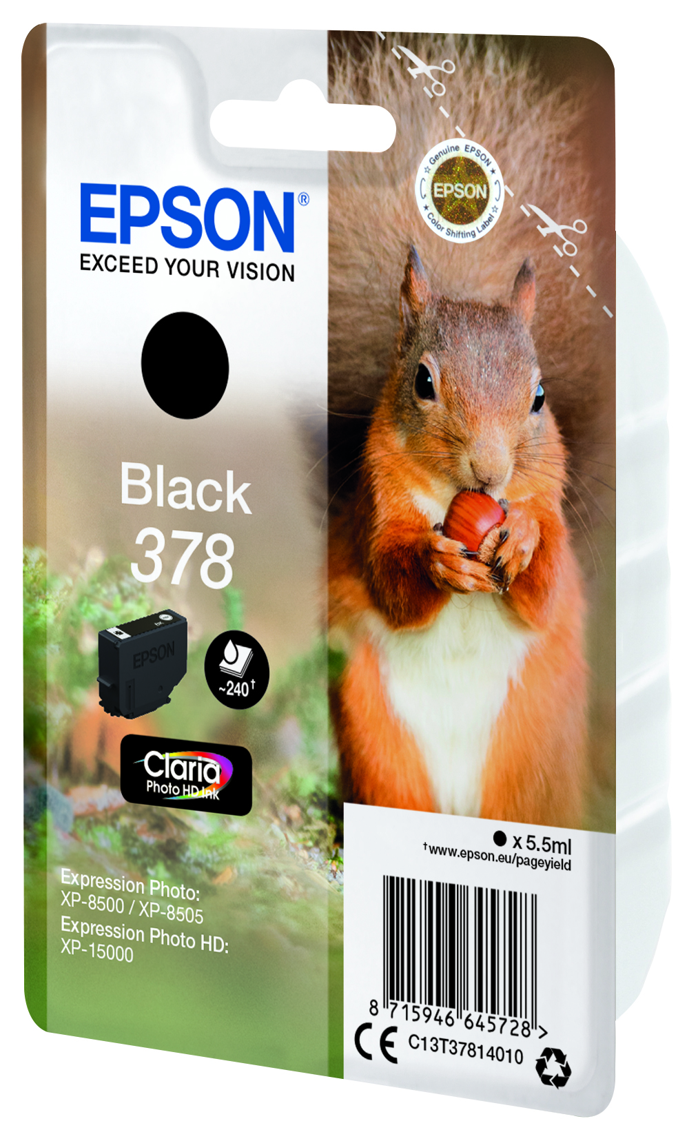 EPSON 378/T37814 (Eichhörnchen) schwarz Druckerpatrone