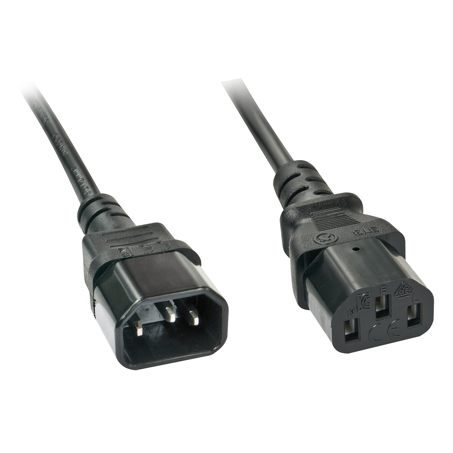 IEC C14 an IEC C13 Verlängerunskabel, Verlängerungskabel