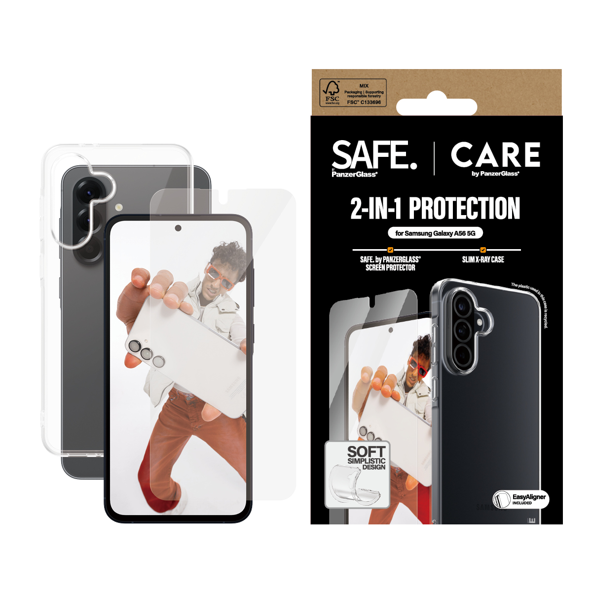 CARE BY PANZERGLASS FASHION 2-IN-1 BUNDLE SAMSUNG NEW A55 5G
