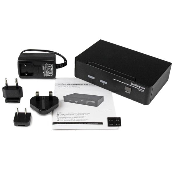 2 PORT DISPLAYPORT KVM SWITCH IN