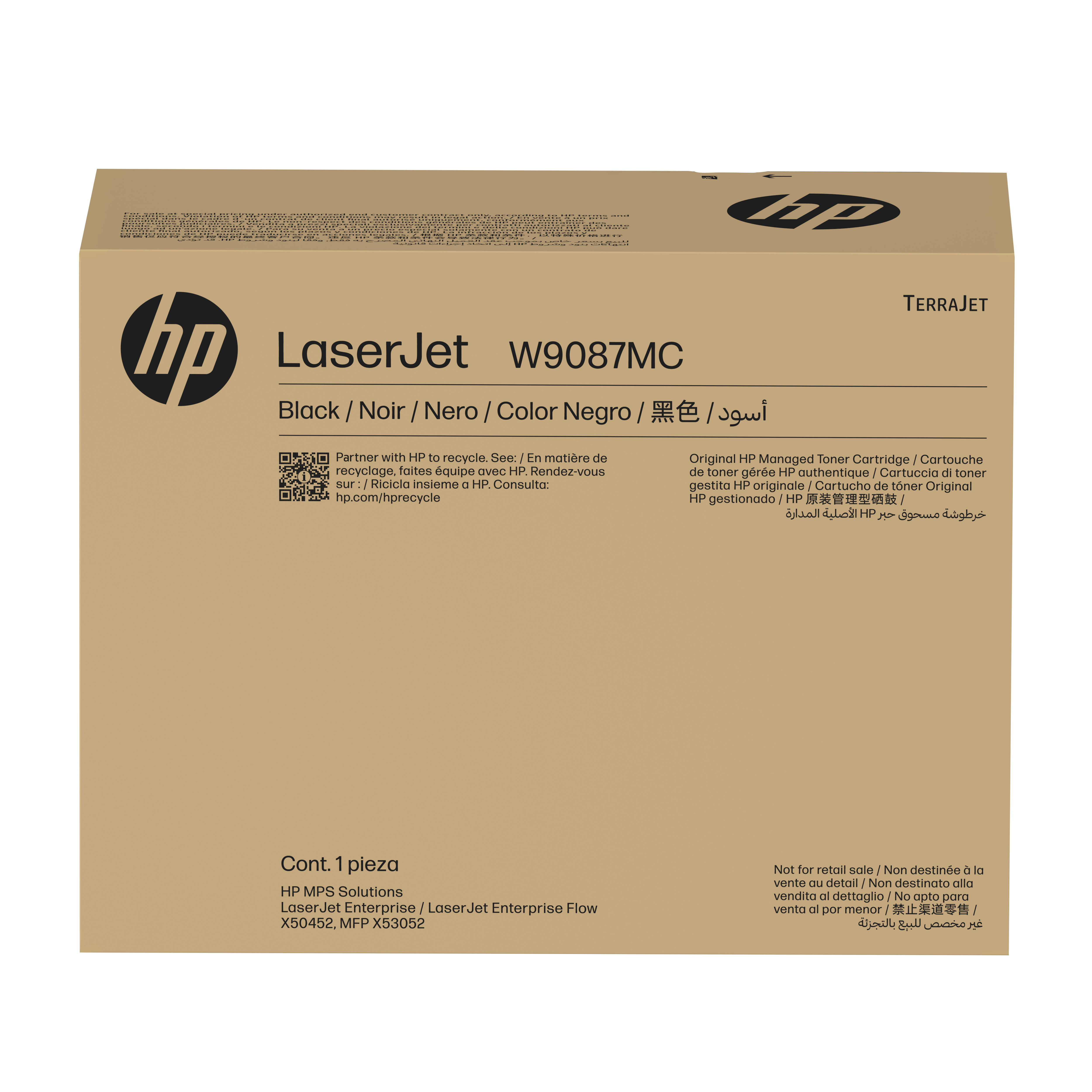 HP W9087MC Black Managed LaserJet Toner cartridge