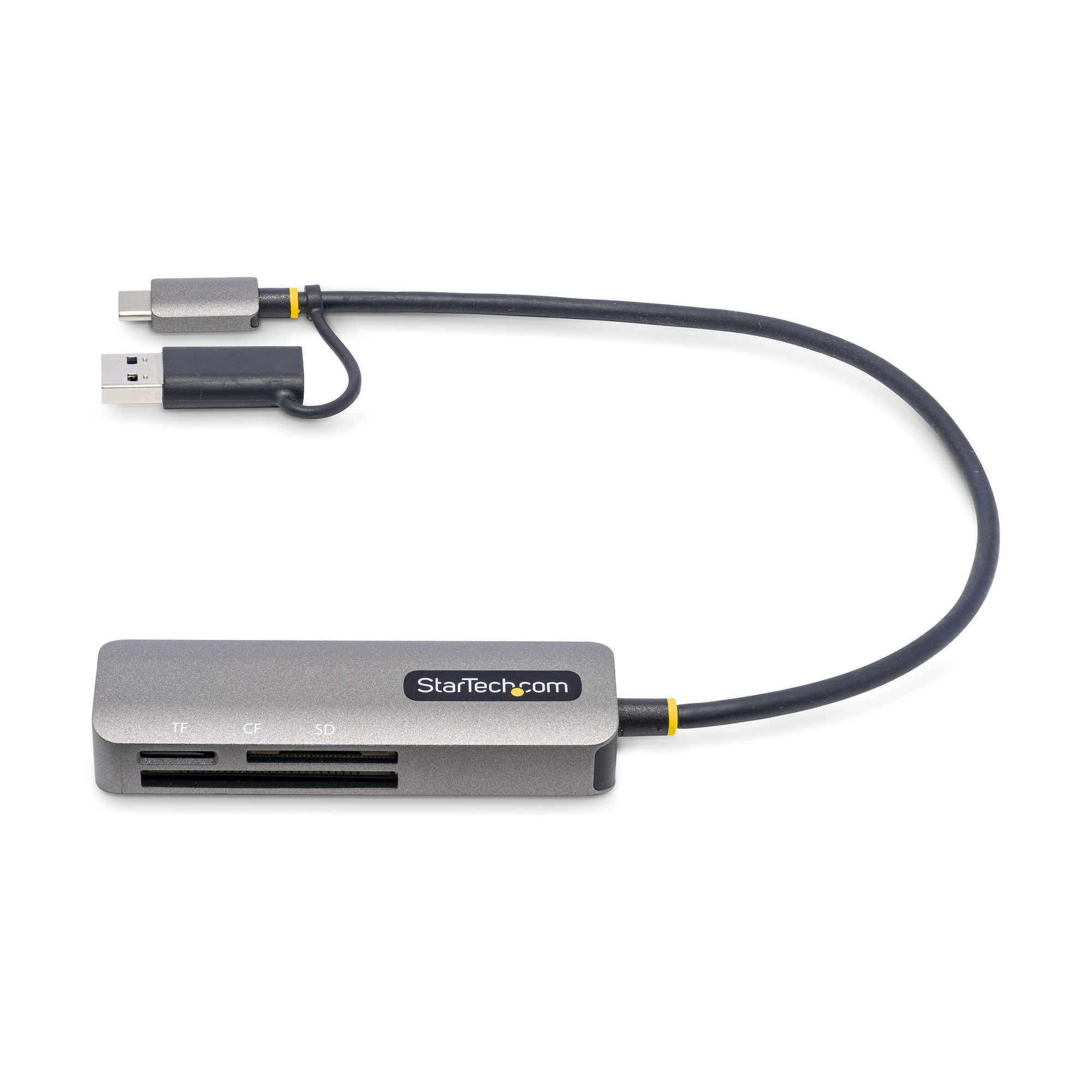STARTECH.COM USB 3.0multikartenleser SD/microSD/CF USB-C Kartenleser mit USB-A Adapter Externer Kartenlesegerät