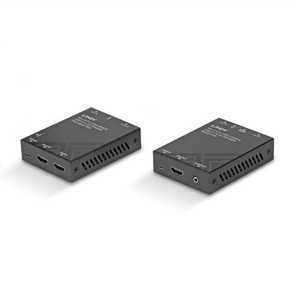 LINDY 70m Cat.6 HDMI 4K60, USB & Audio KVM Extender