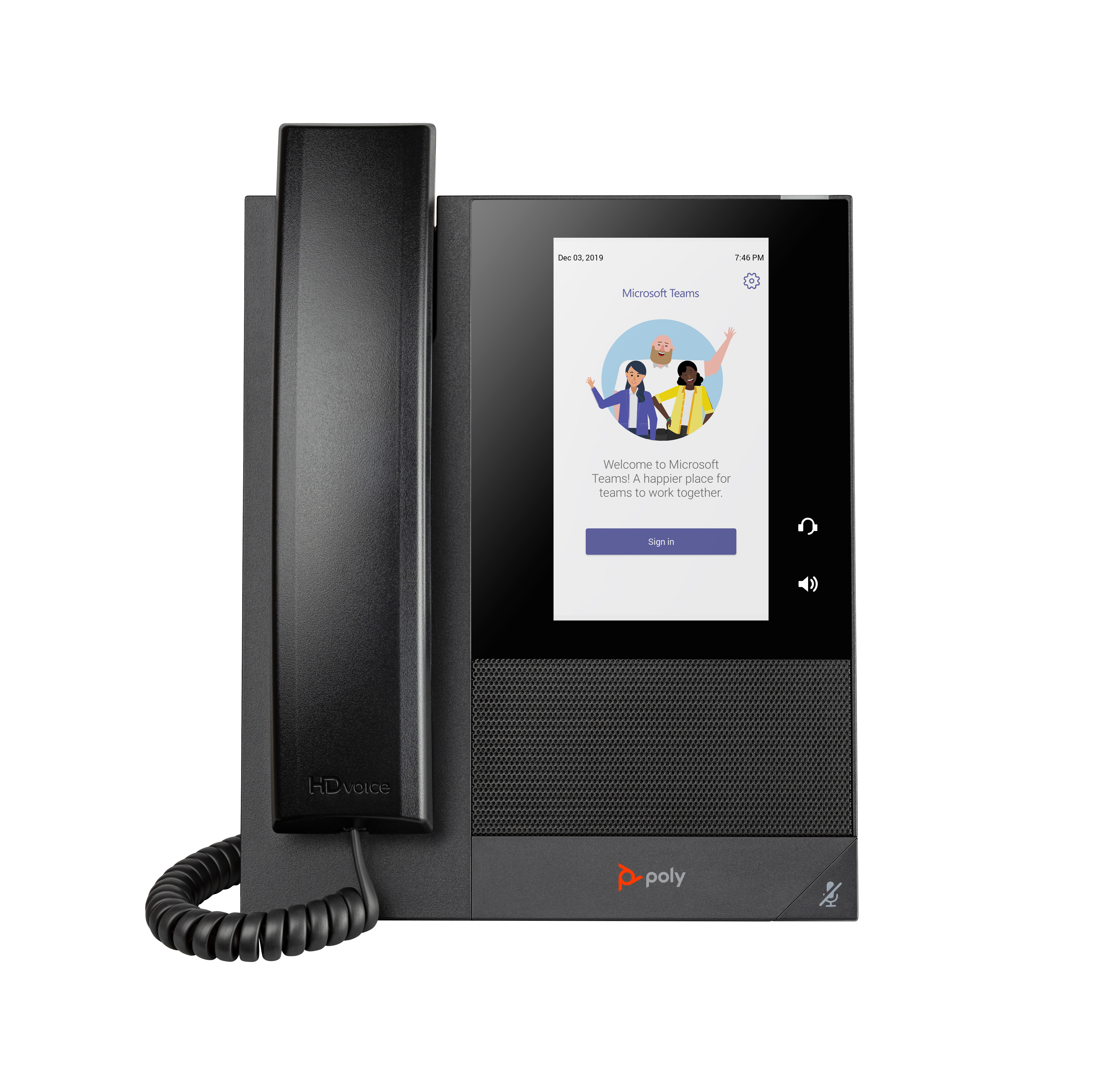 HP Poly CCX 400 Business Media Phone for Microsoft Teams and PoE-enabled No localization