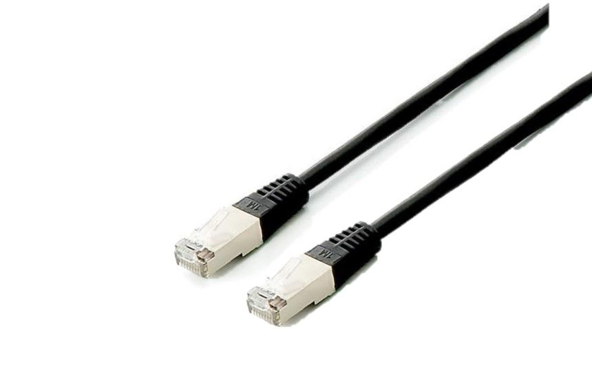 Equip Patchkabel Cat6A Plat.S/FTP 2xRJ45 0.50m schwarz LSZH Polybeutel
