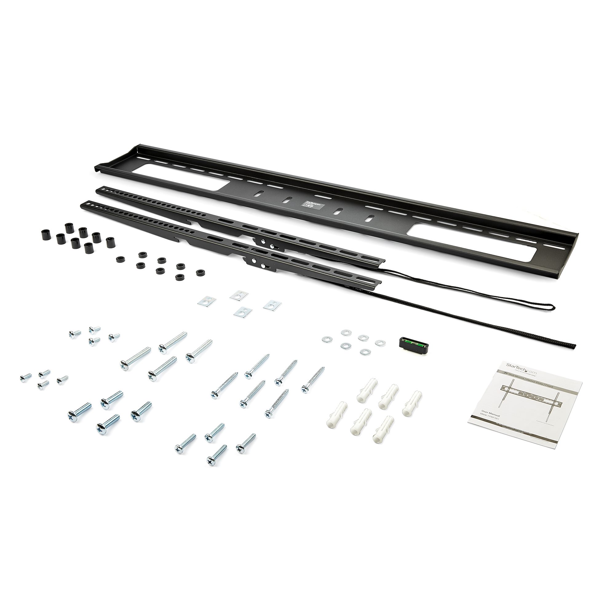 STARTECH.COM TV Wandhalterung für Flachbildfernseher - für 152cm 60Zoll bis 254cm 100Zoll Monitore - VESA - Stahl belastbar flach