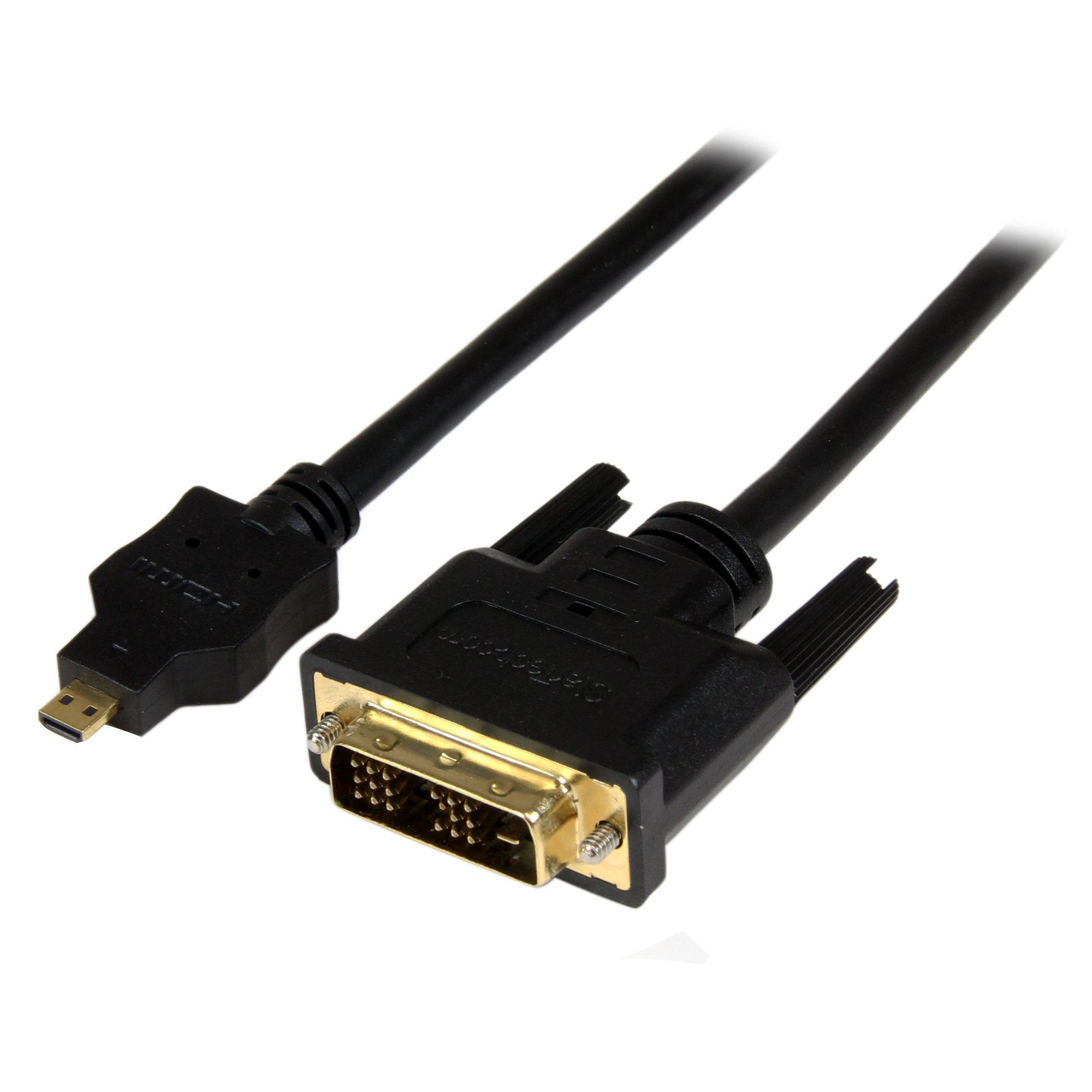 2M MICRO HDMI TO DVI-D CABLE .
