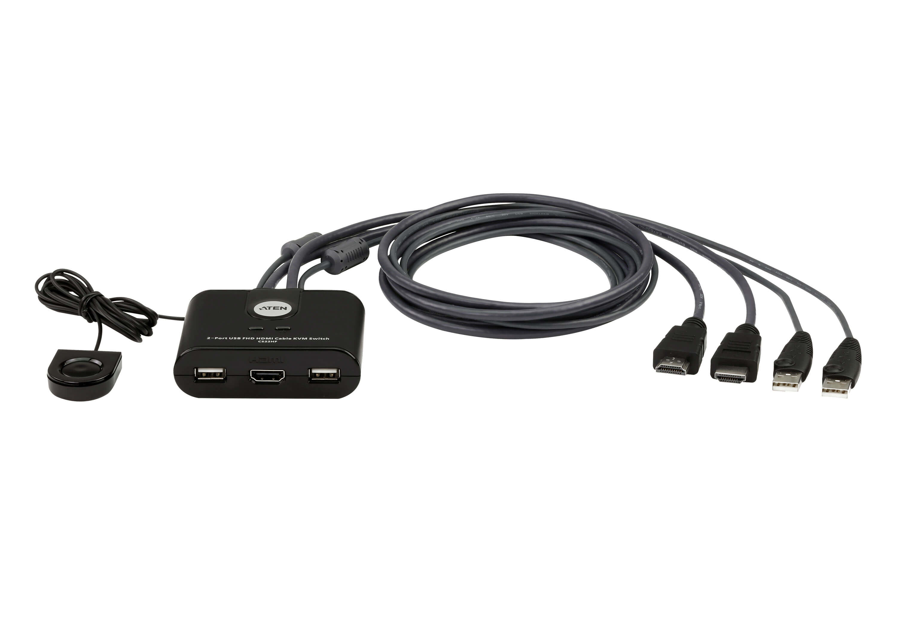 ATEN CS22HF USB FHD HDMI Kabel Switch 2-Port