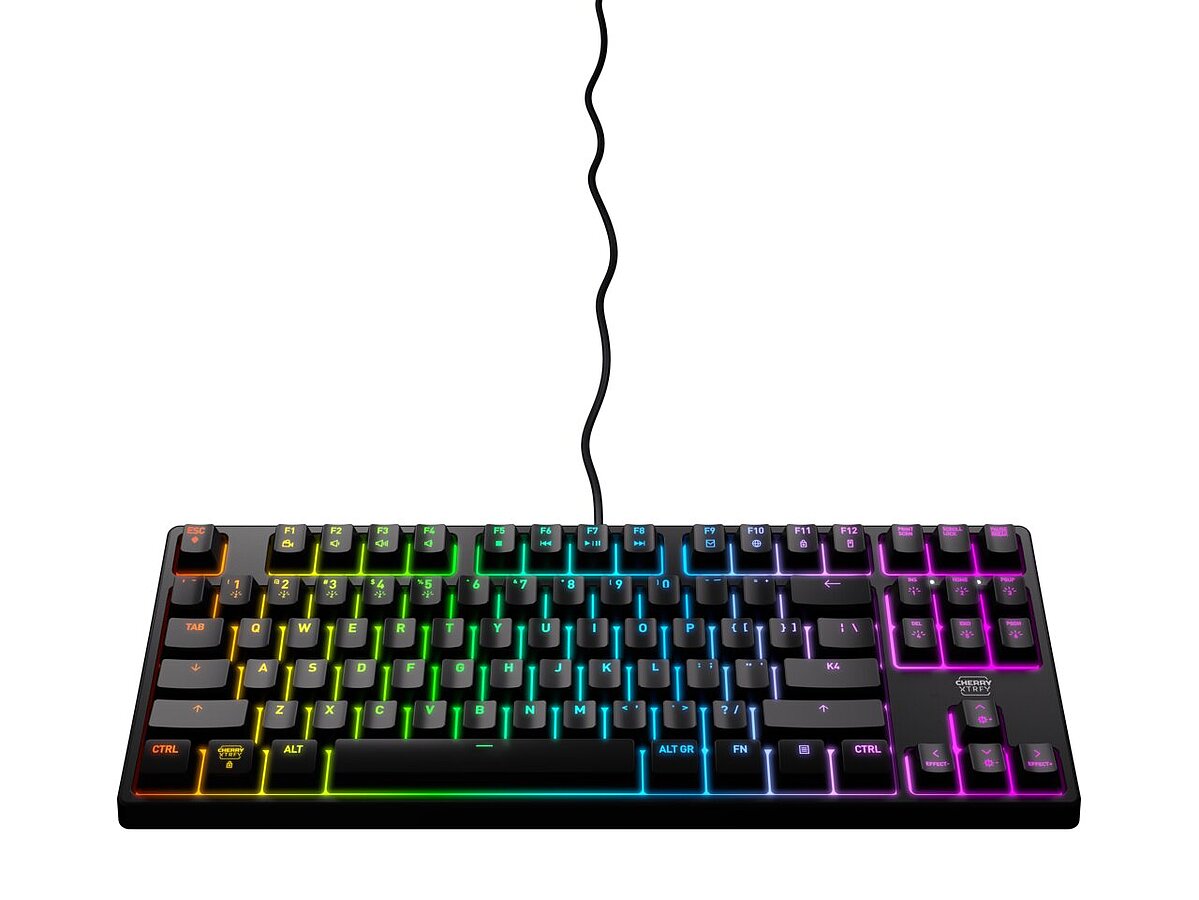XTRFY K4V2 TKL KEYBOARD WHITE CORDED MECHANICAL MX RED LAYOUT-