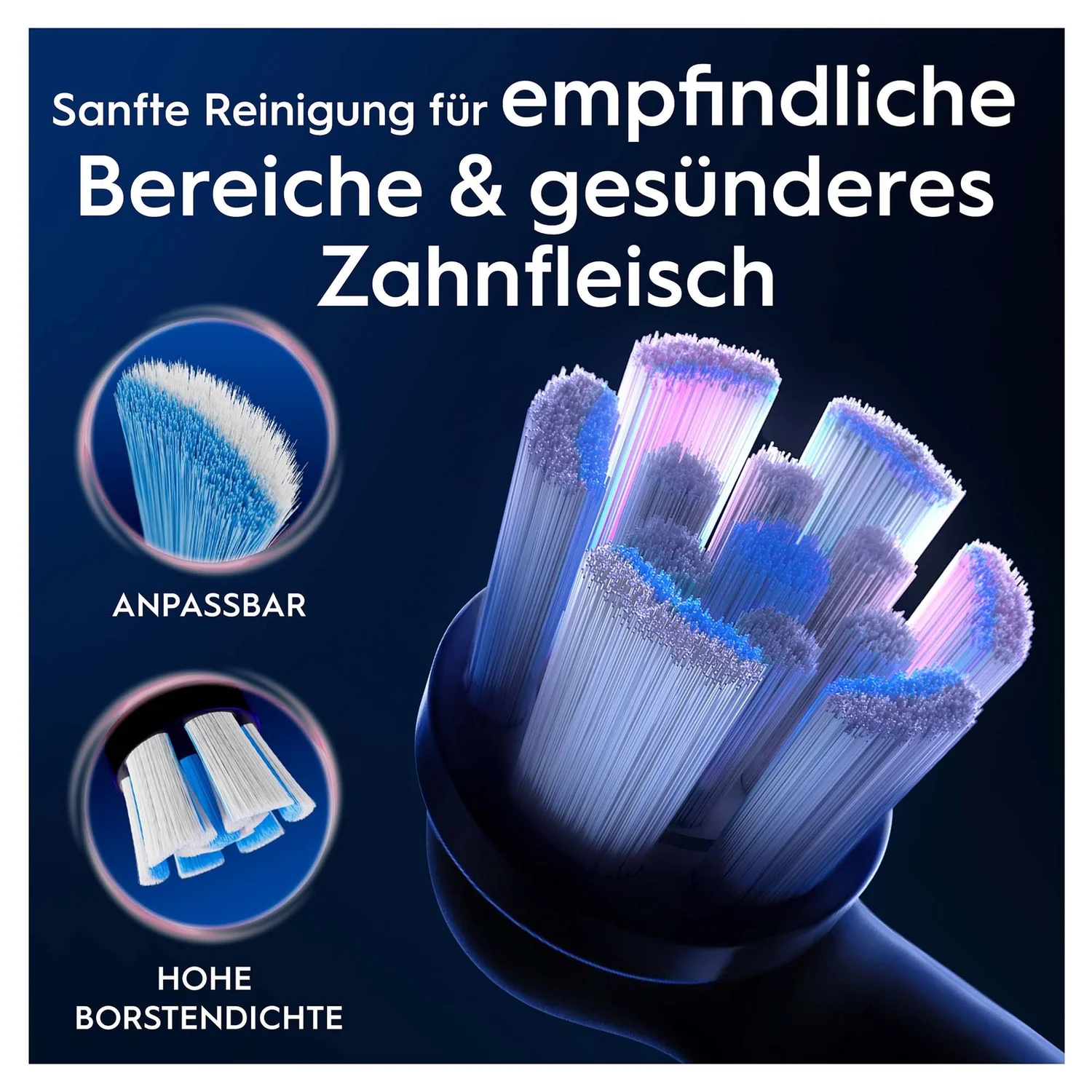 Oral-B iO Sanfte Reinigung Zahnbürstenaufsätze, 4 St.