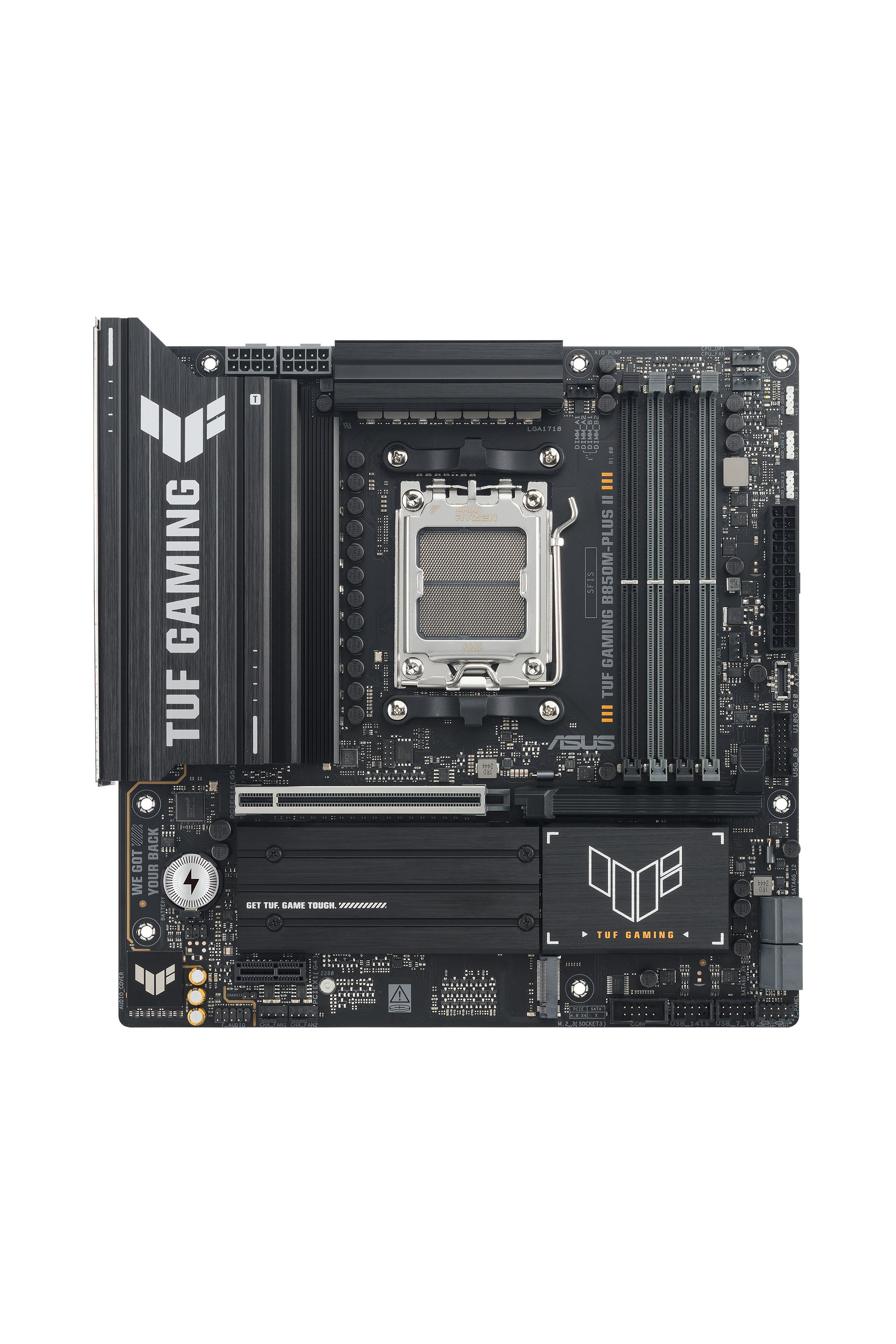 ASUS AMD TUF GAMING B850M-PLUS II Micro-ATX motherboard DDR5 PCIe 5.0 3xM.2 1xHDMI 1xDisplayPort