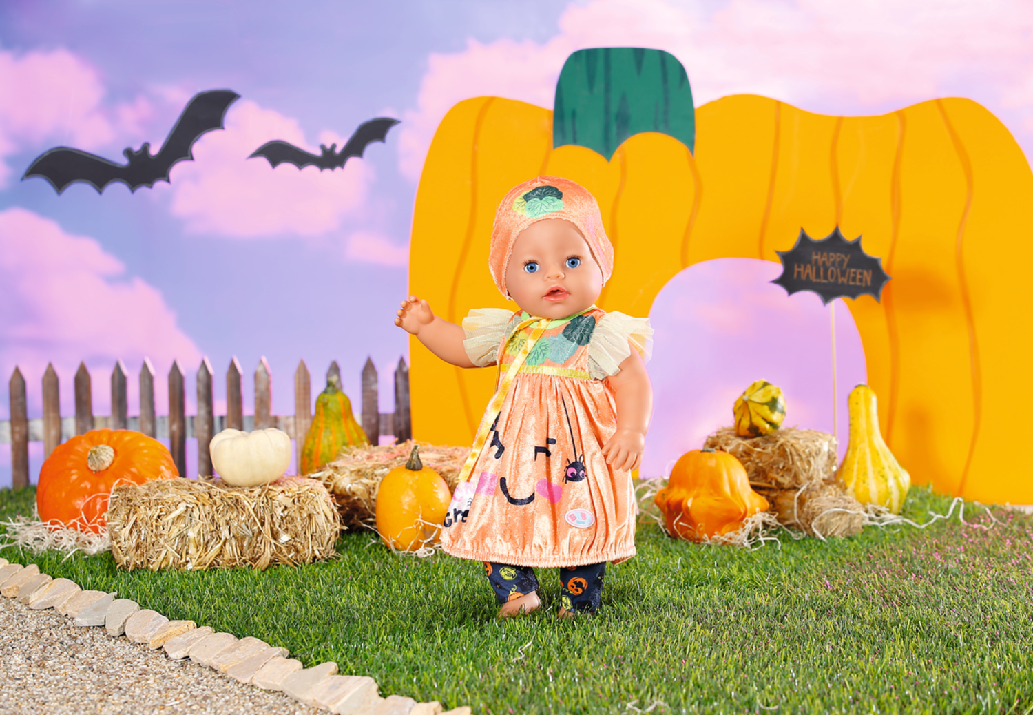 BABY born® Halloween Kürbiskleid, Puppenzubehör