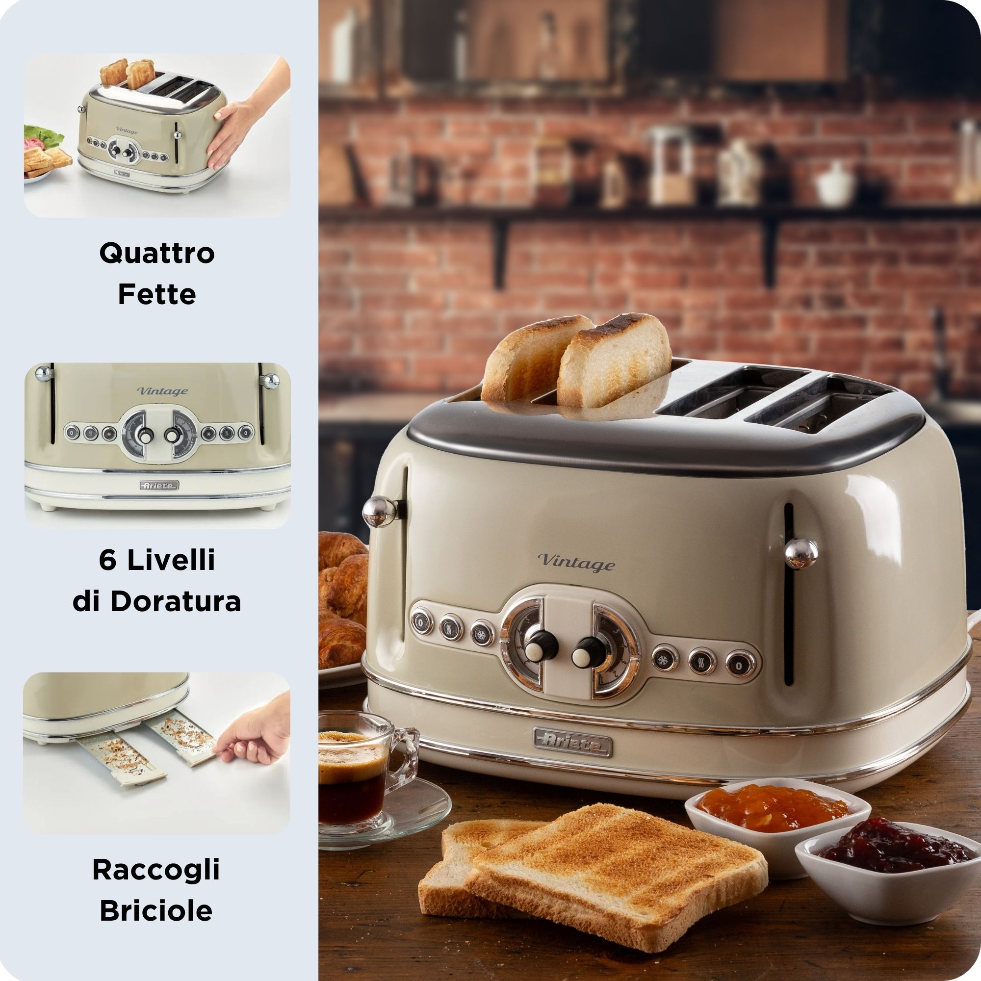 Vintage 4-Schlitz-Toaster 156
