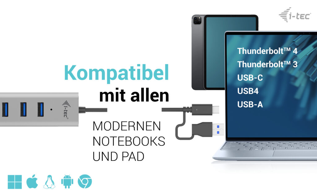 I-TEC USB-C CHARGING HUB 7 PORT CHARGING METAL HUB 7 PORT