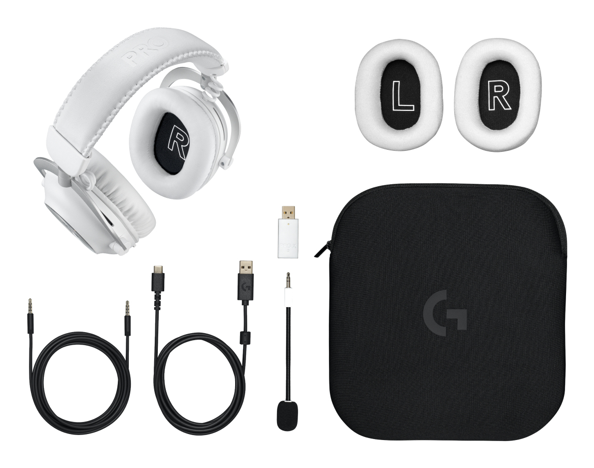 LOGITECH PRO X 2 LIGHTSPEED Wireless Gaming Headset - WHITE - EMEA28-935