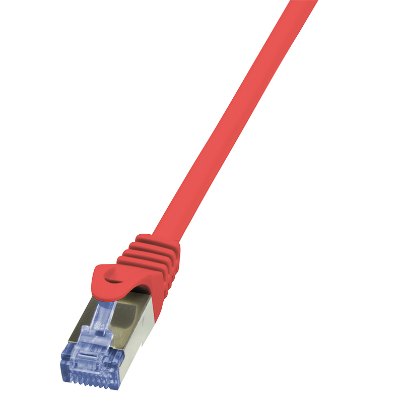 Logilink Patchkabel CAT6A S/FTP AWG26 PIMF 0,25m rot