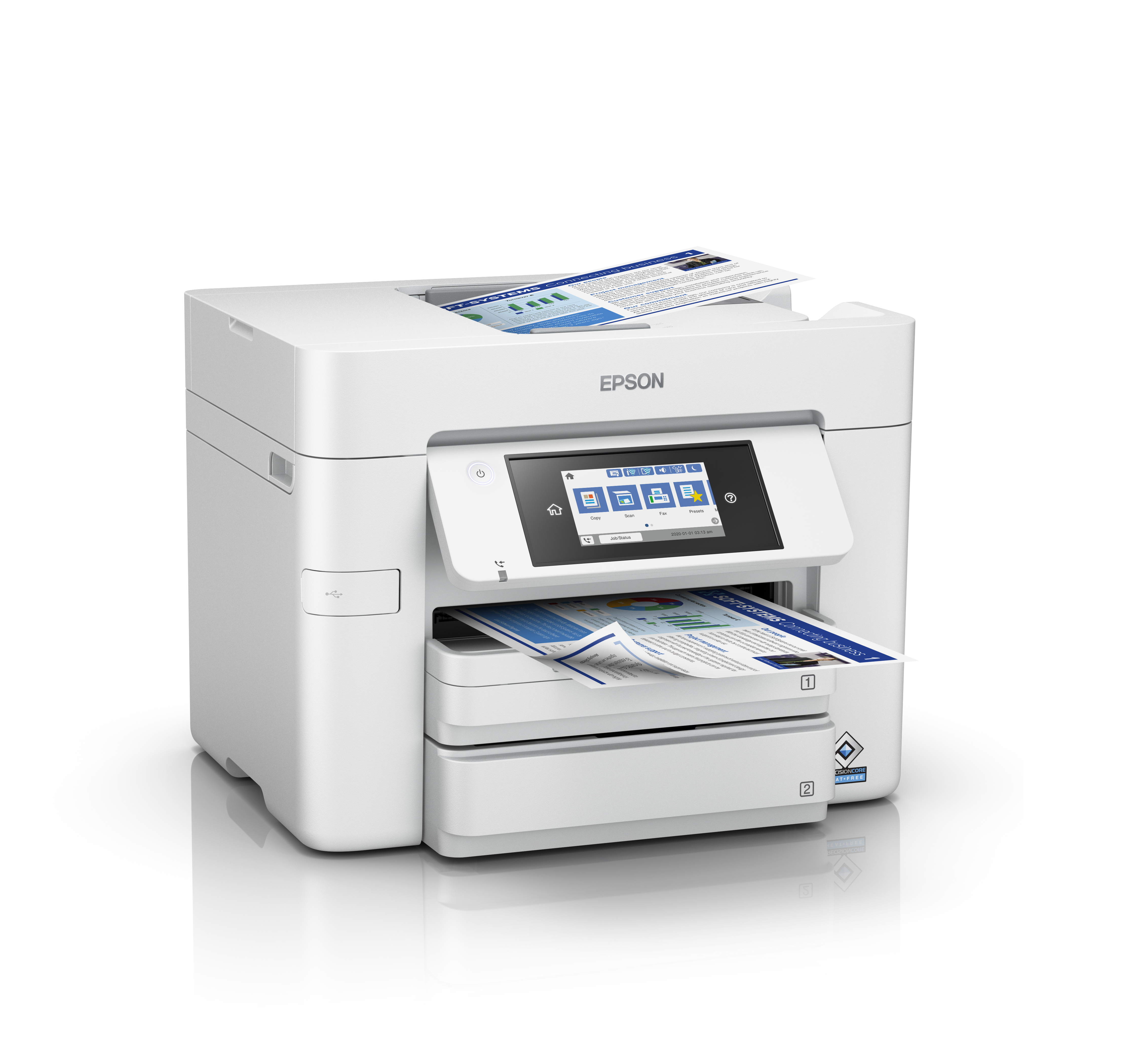 EPSON WorkForce Pro WF-C4810DTWF MFP colour ink-jet A4 36ppm print 500 sheets USB 2.0 LAN Wi-Fi USB host
