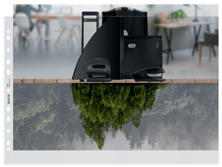 LEITZ Prospekthüllen recycle 4019 DIN A3 quer transparent genarbt 0,10 mm, 25 St.