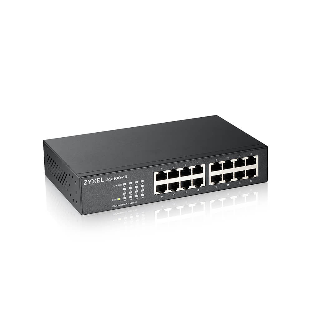 Zyxel GS1100-16 16-Port Gigabit Unmanaged Switch V3