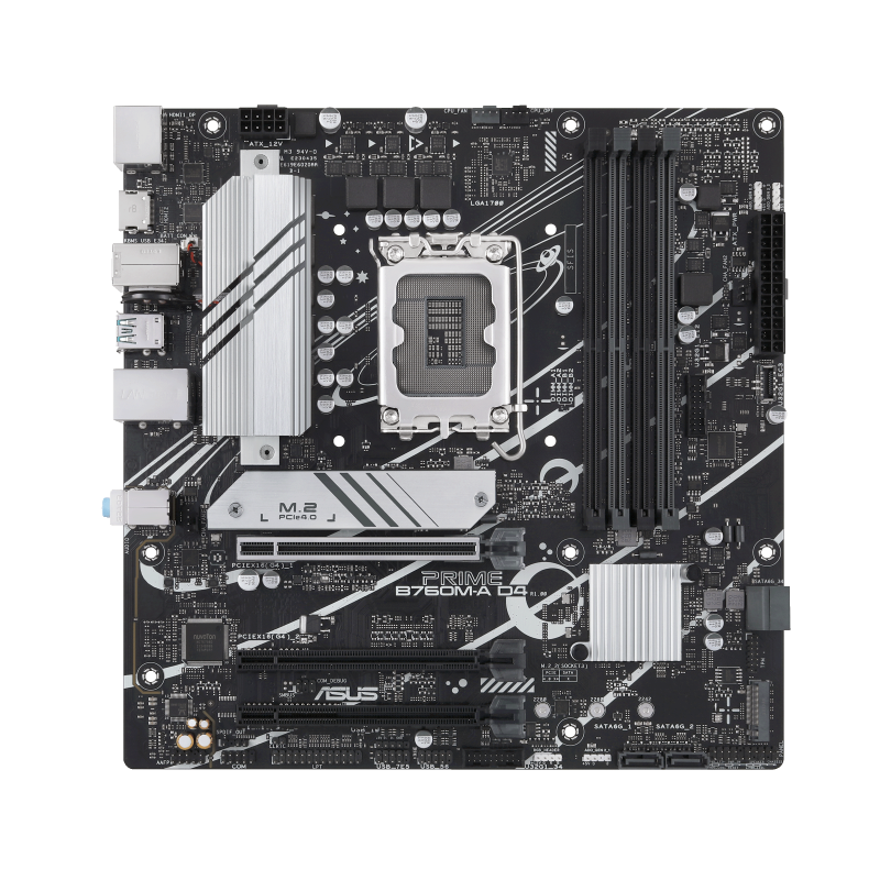 ASUS PRIME B760M-A D4-CSM LGA1700 4xDDR4 microATX 4xSATA MB DP 1.4 2xHDMI 2.1
