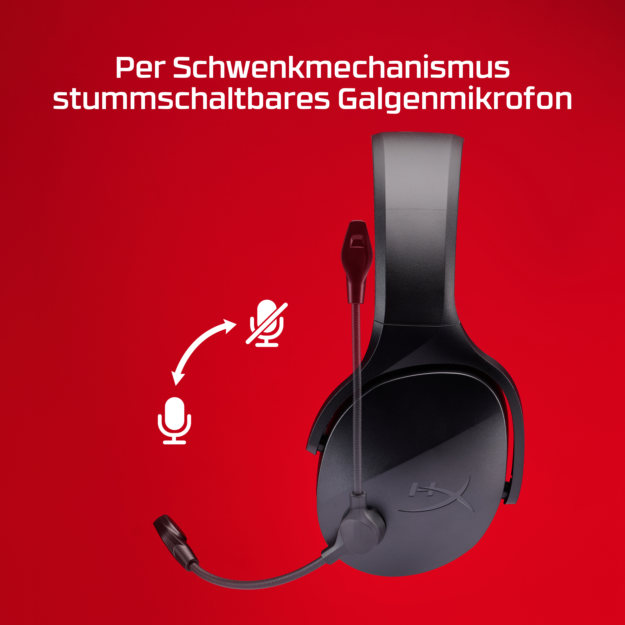 HyperX Cloud Jet – Dual Wireless Gaming Headset, schwarz