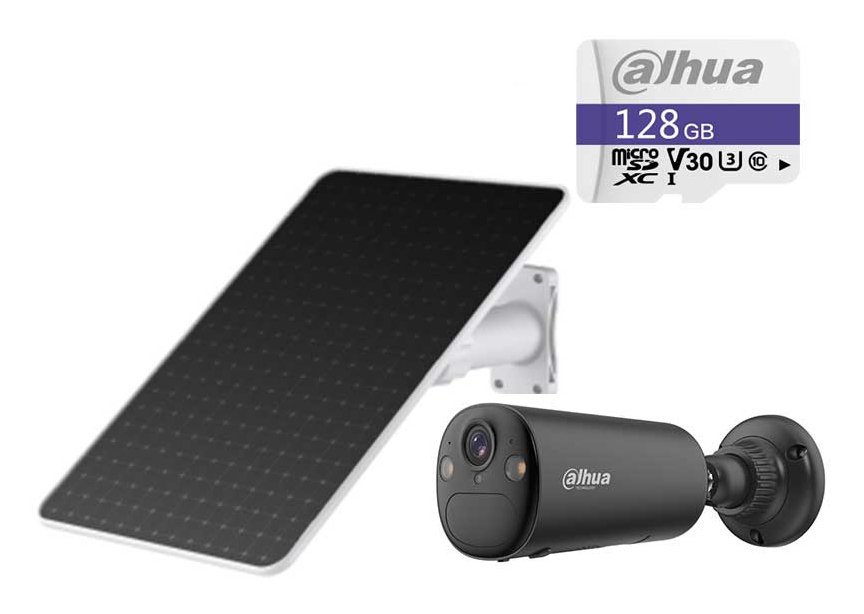 DAHUA Apollo Bullet C1 4G schwarz Überwachungskamera+Solar