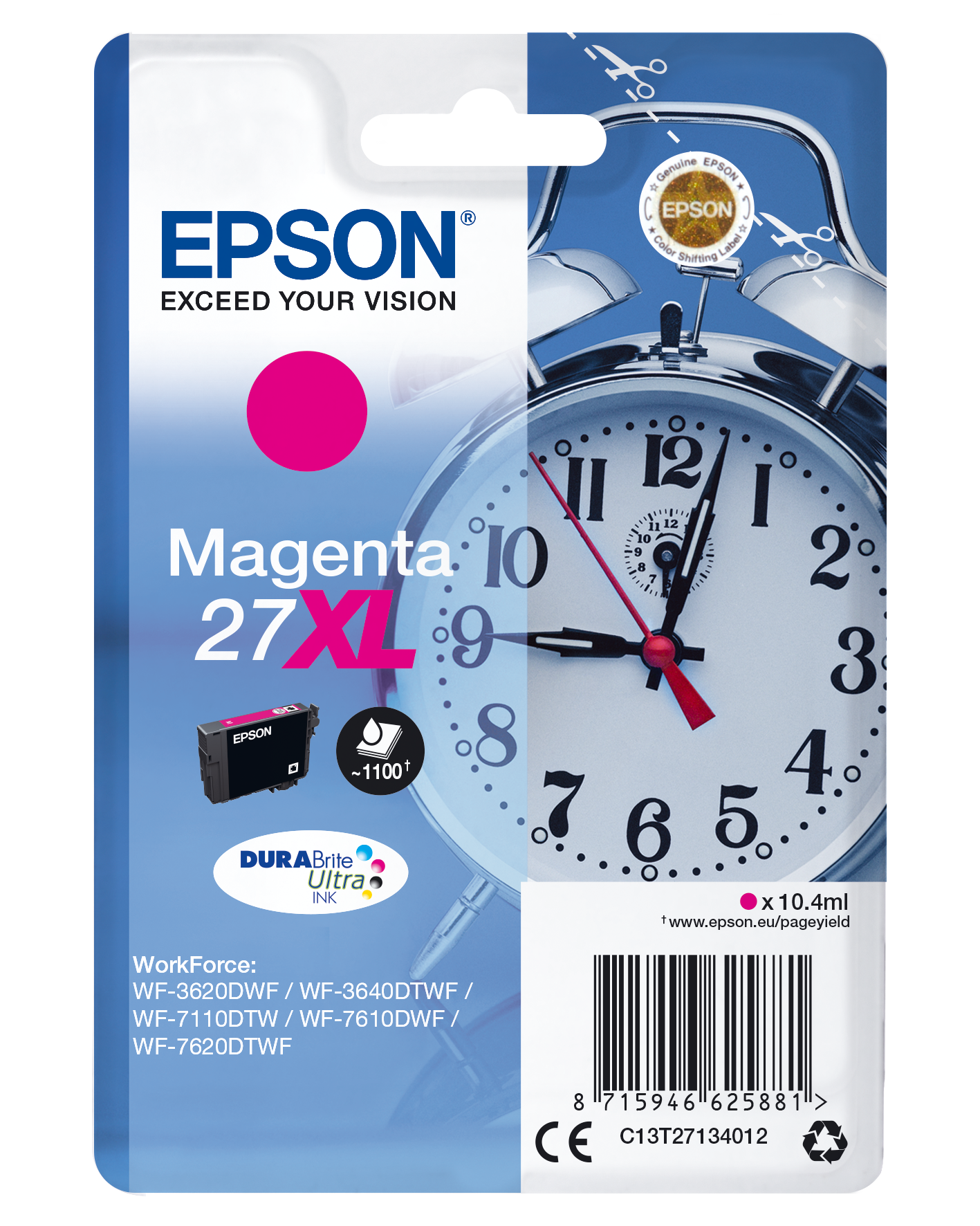 EPSON 27XL / T2713XL (Wecker) magenta Druckerpatrone
