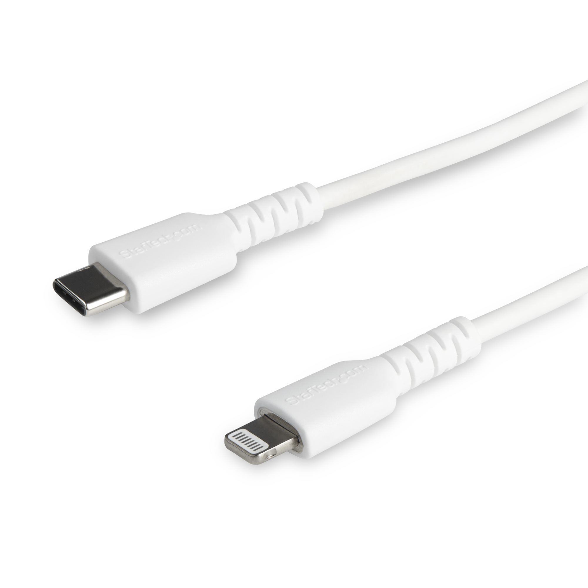STARTECH.COM USB-C auf Lightning-Kabel 2m Apple Mfi zertifiziert iPhone Ladekabel Aramidfaser weiss RUSBCLTMM2MW