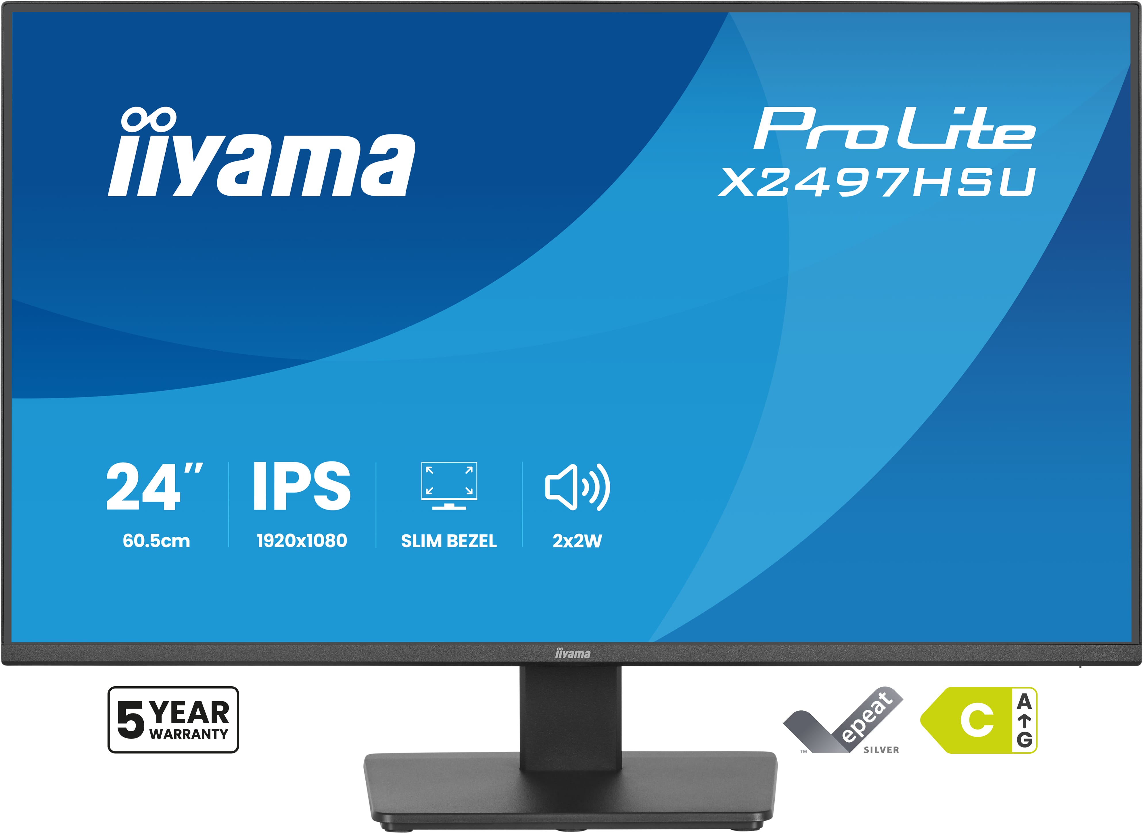 IIYAMA 60.5cm (24) X2497HSU-B1 16:10 HDMI+DP+2xUSB-C