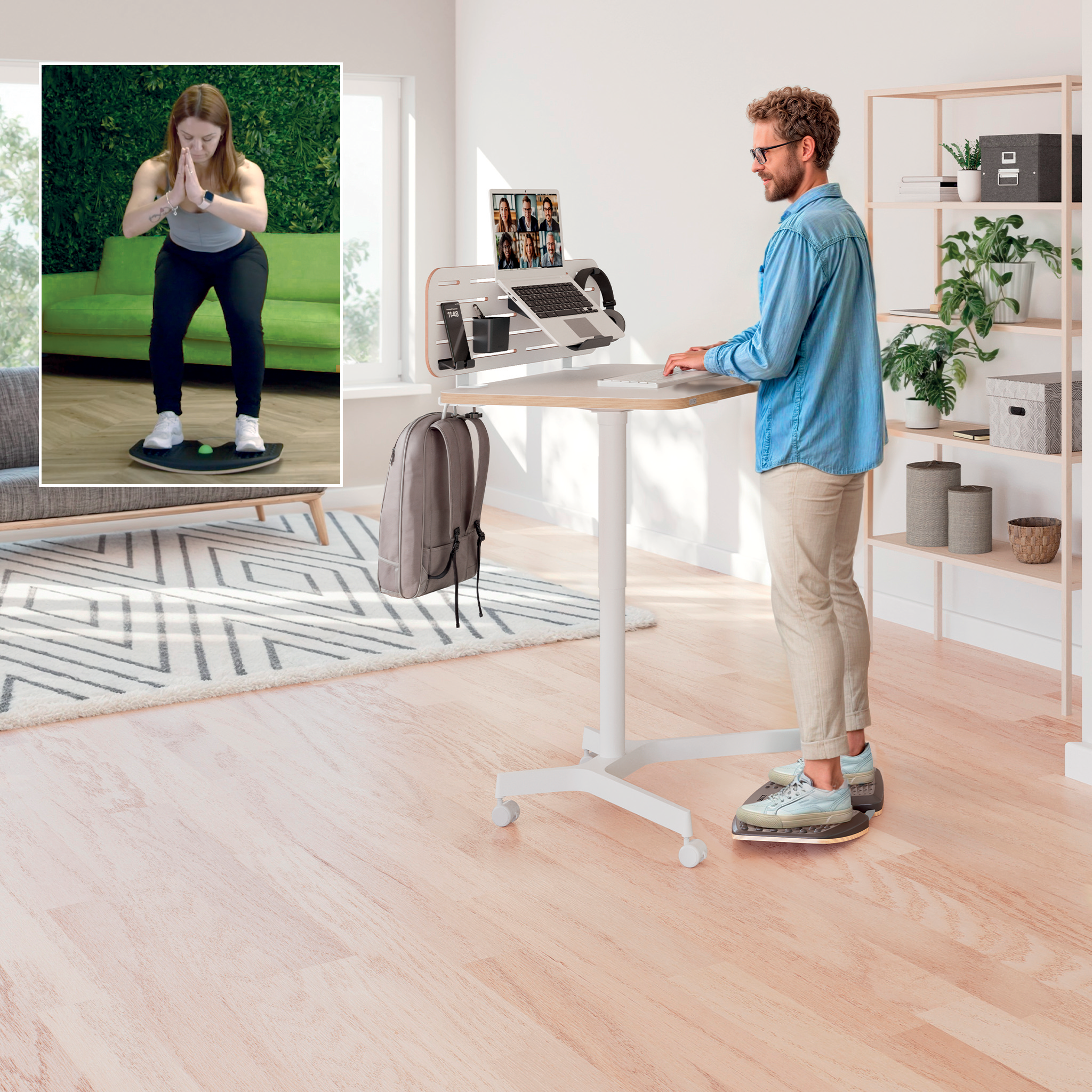 LEITZ Ergo Active Balance-Board dunkelgrau 54,0 x 31,0 x 6,5 cm