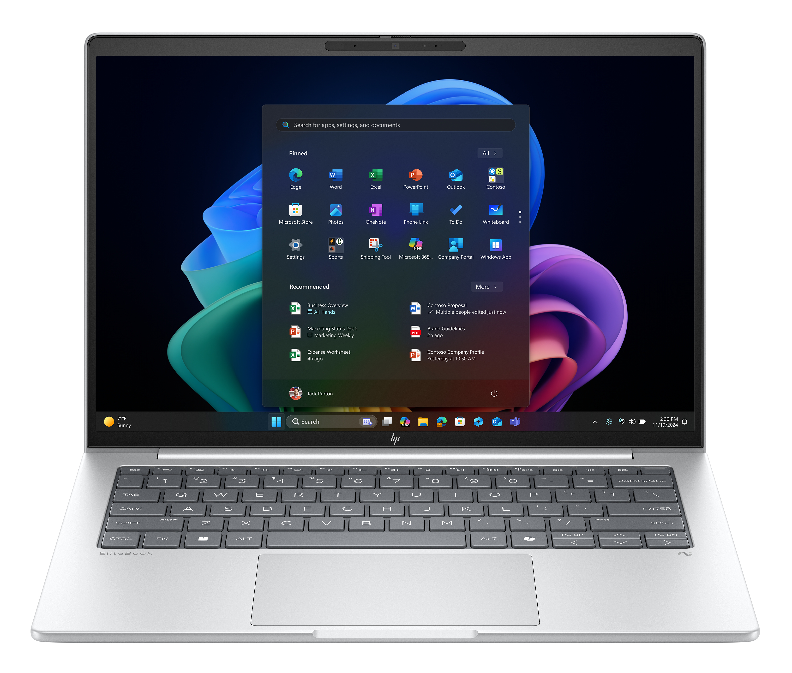 HP EliteBook 8 G1a AMD Ryzen AI 5 340 35,56cm 14Zoll 2,5K 32GB 512GB/SSD W11P SmartBuy 3J Gar (DE)