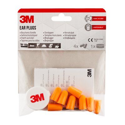 3M Ohrstöpsel 37 dB Schaumstoff, 4 Paar
