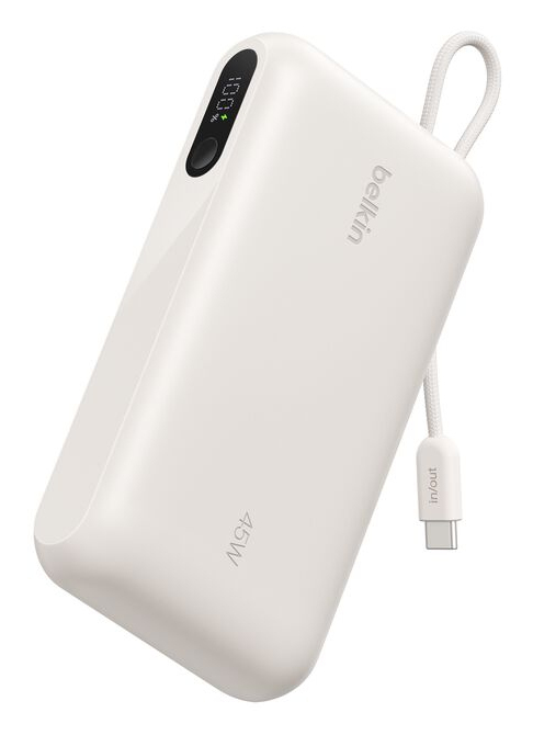 BOOSTCHARGE PWRBANK W/ DISPLAY SAND / 20000MAH W/ USB-C CABLE