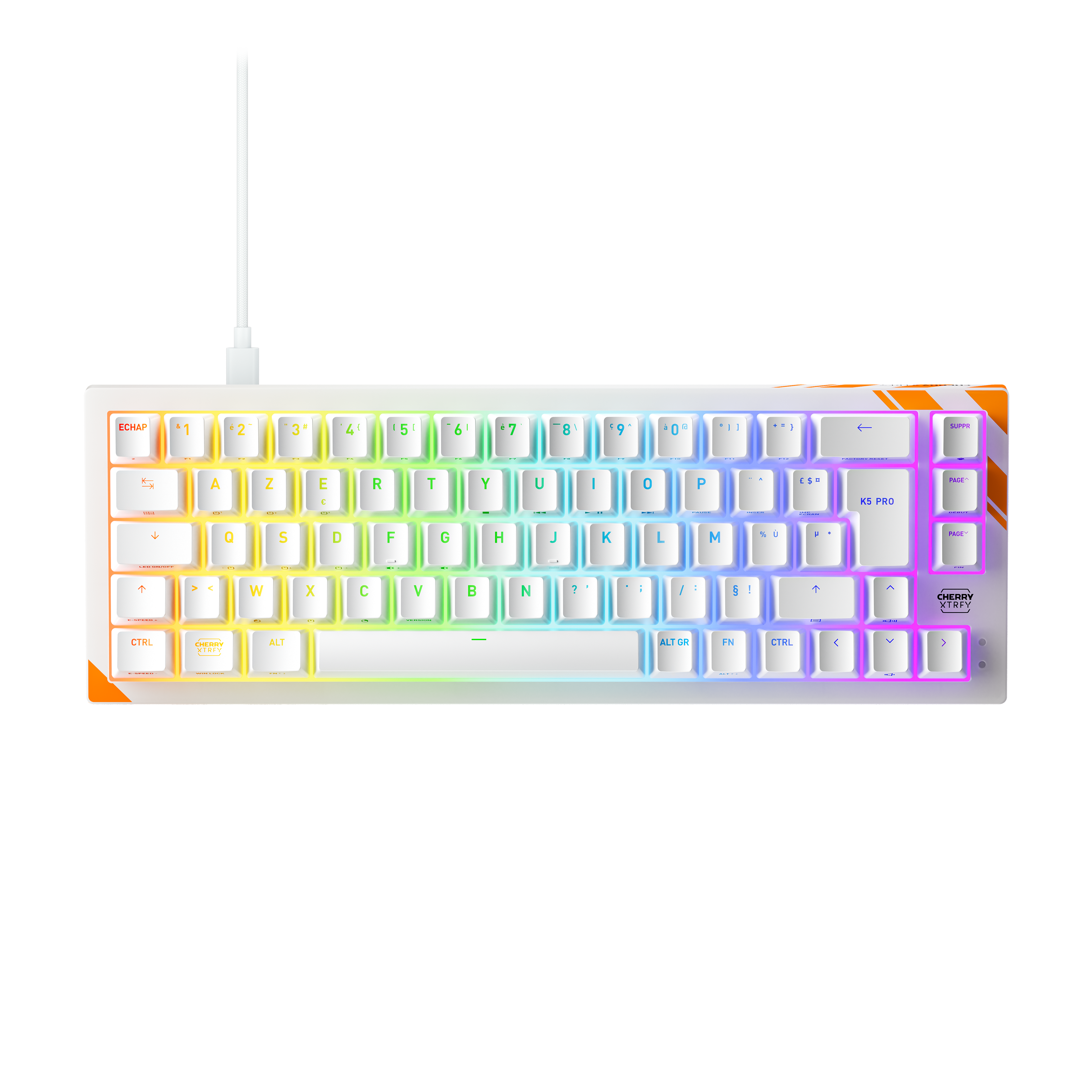 K5 PRO TMR COMPACT KEYBOARD WHITE MAGNETIC SWITCH GAMING KBD