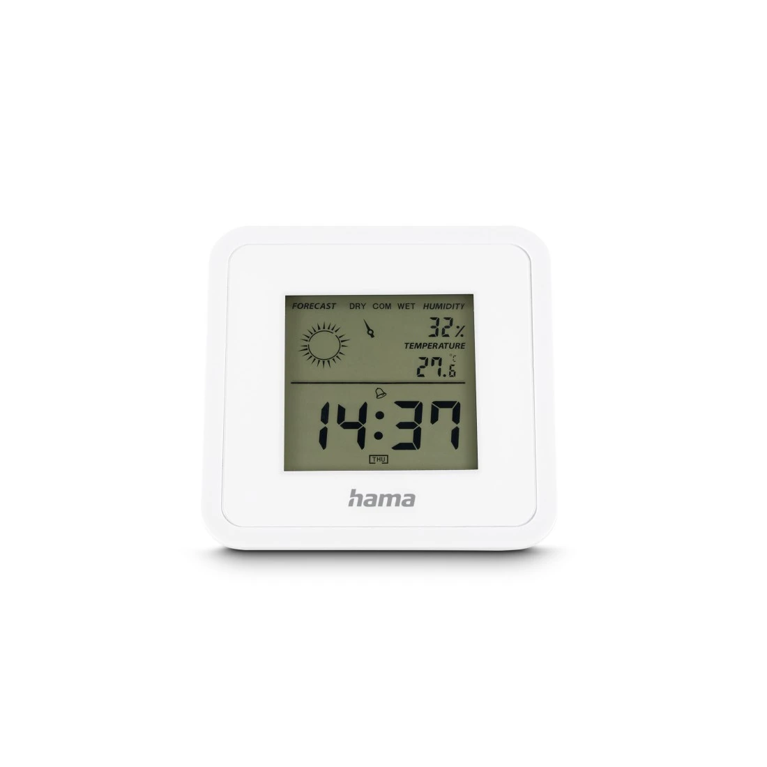 hama Borneo Thermo-Hygrometer weiß, 1 St.