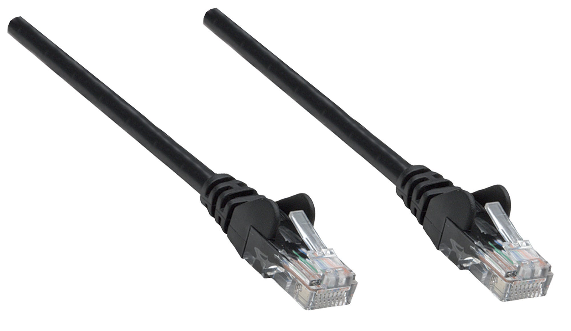 INTELLINET Netzwerkkabel Cat6 S/FTP CU LS0H 0,25m Schwarz RJ-45 Stecker / RJ-45 Stecker Vergoldete Kontakte
