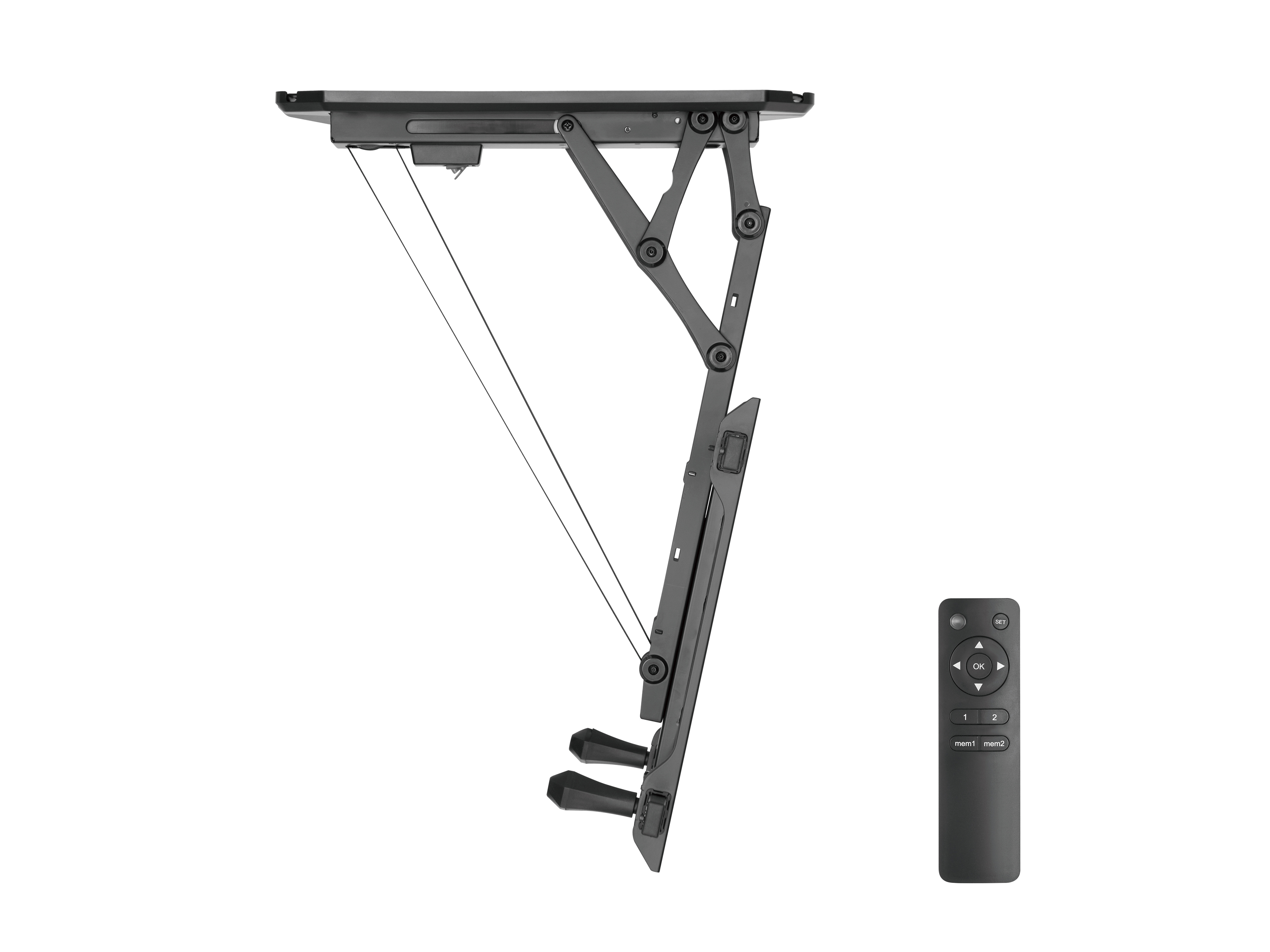 Equip Deckenhalterung 32-70/1TFT 35Kg elektr.+Fernb. sw lite Retail