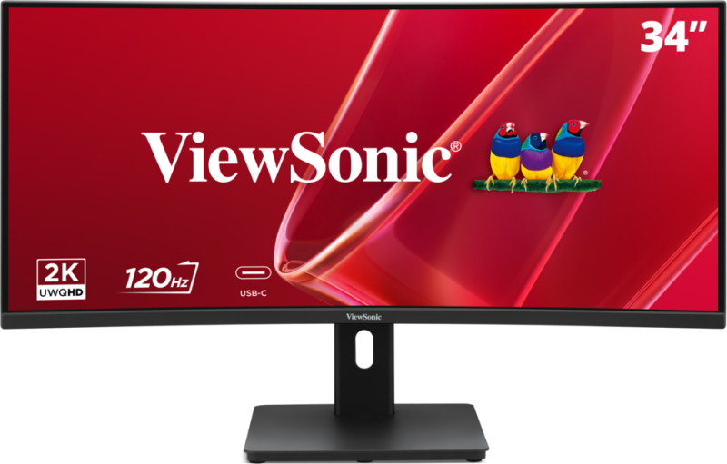 ViewSonic VA3420C-2 Monitor 87,0 cm (34,0 Zoll) schwarz