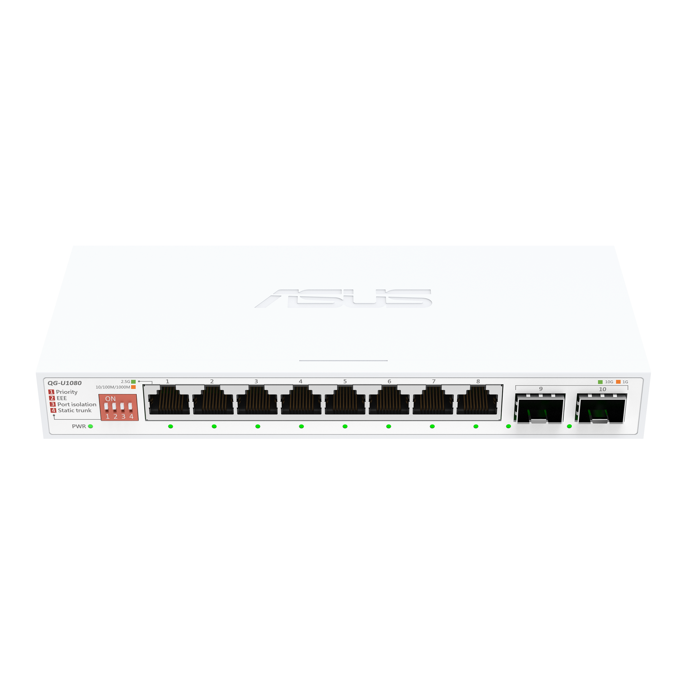 ASUS Switch QG-U1080 8-Port 2.5G + 2-Port 10G SFP+