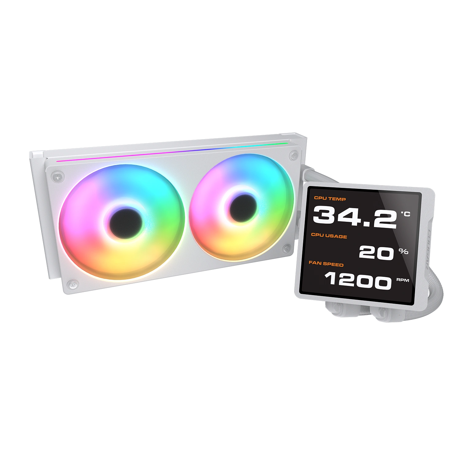 COUGAR CPU Wasserkühlung Poseidon Vistek Pro 240,ARGB,Weiß
