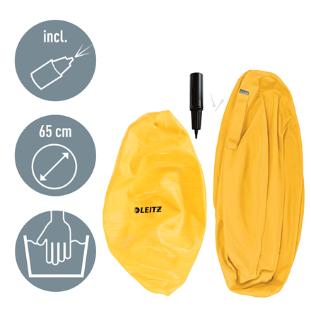 LEITZ Ergo Cosy Sitzball gelb 65,0 cm